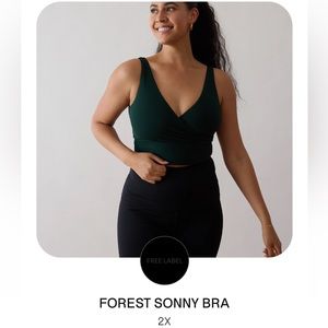 FREE LABEL Sonny bra 2X Forest